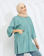 SANTAI (Linen) in Dusty Teal