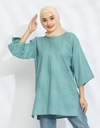 SANTAI (Linen) in Dusty Teal