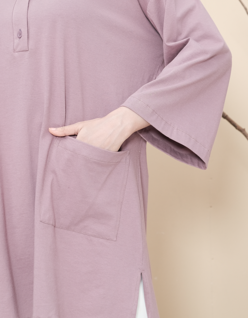 SANTAI (Cotton) in Mauve