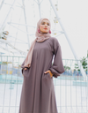 Bishop Maxi Dress in Mauve