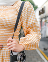 KOTAQUE Smocked Maxi Dress in Mustard
