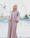 Bishop Maxi Dress in Mocha