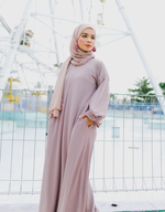 Bishop Maxi Dress in Mocha
