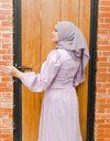 KOTAQUE Smocked Maxi Dress in Purple