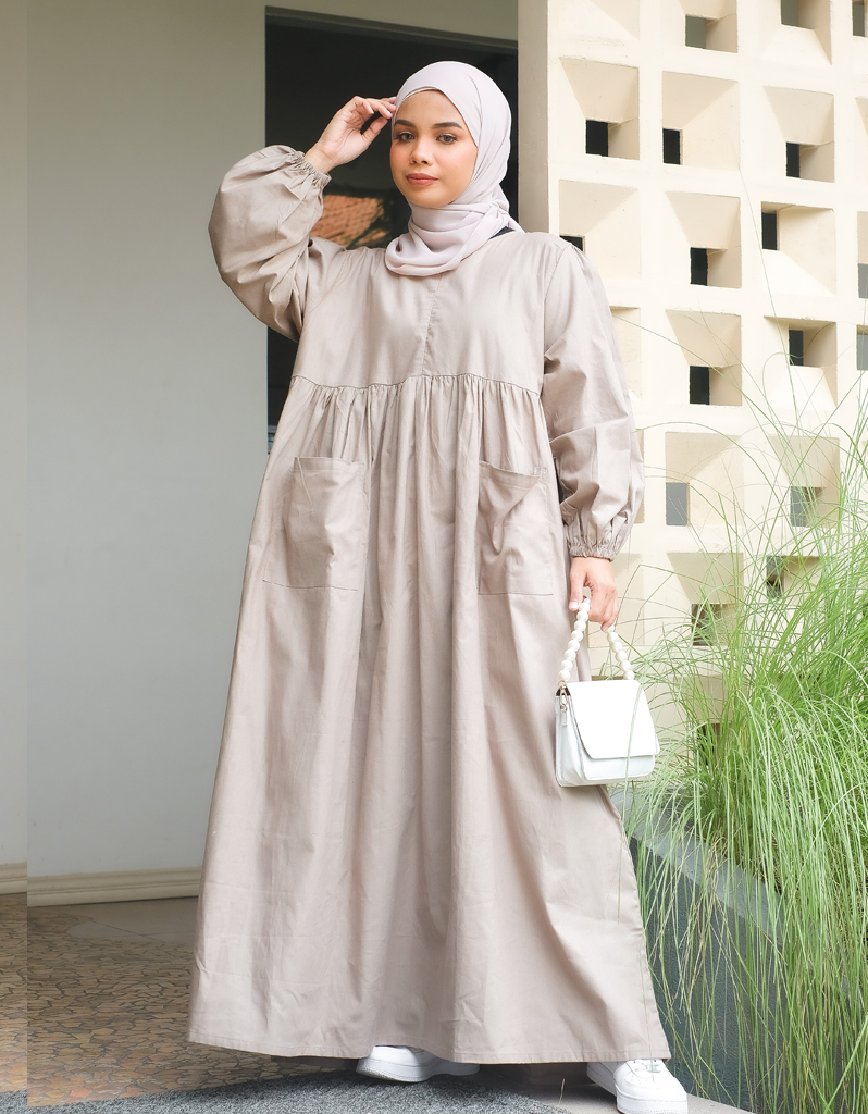 VACAY Maxi Dress in Beige