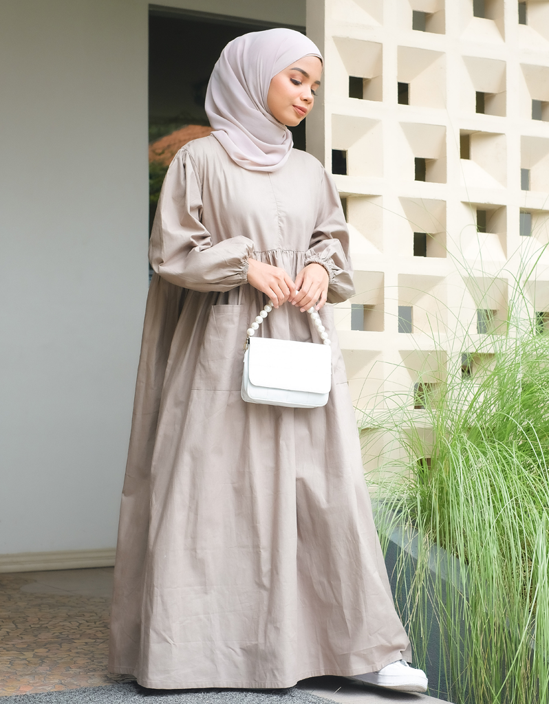 VACAY Maxi Dress in Beige