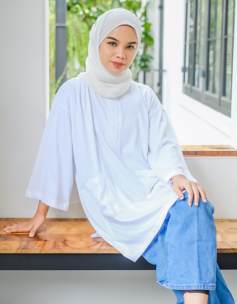 SANTAI (Cotton) in White