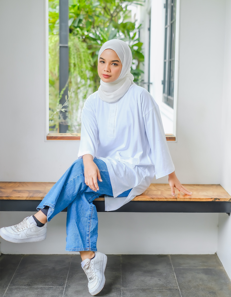 SANTAI (Cotton) in White