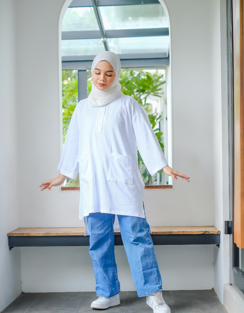 SANTAI (Cotton) in White